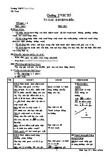 Giáo án Hình học 10 – Ban cơ bản Trường THPT Tam Nông