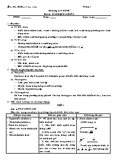 Giáo án Hình học 10 ban cơ bản