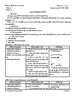 Giáo án Hình học 10 cơ bản Chương I Vc tơ