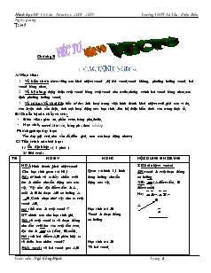 Giáo án Hình học 10 - Cơ bản - Năm học 2008 - 2009 Trường THPT Nà Tấu - Điện Biên