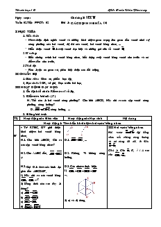 Giáo án Hình học 10 cơ bản tiết 2 Bài 1 Các định nghĩa (tiếp theo)