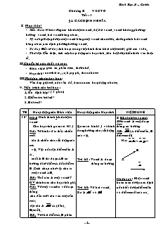 Giáo án Hình Học 10 – Cơ bản