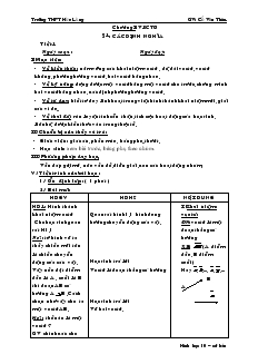 Giáo án Hình học 10 Trường THPT Hữu Lũng