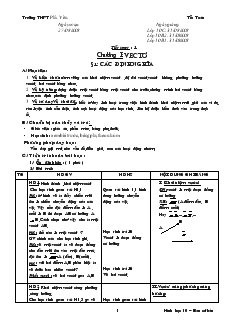 Giáo án Hình học 10 Trường THPT Phù Yên