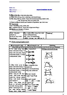 Giáo án Hình học 8 học kỳ II