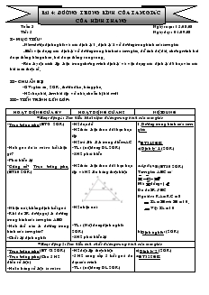 Giáo án Hình học 8 năm học 2008- 2009 Tiết 1 Bài 4 Đường trung bình của tam giác của hình thang