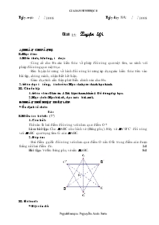 Giáo án Hình học 8 năm học 2008- 2009 Tiết 15: Luyện tập