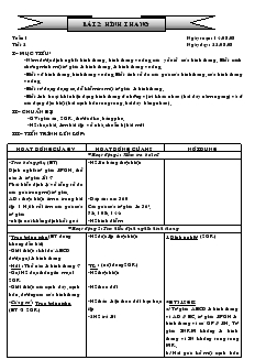 Giáo án Hình học 8 năm học 2008- 2009 Tiết 2 Bài 2 Hình Thang