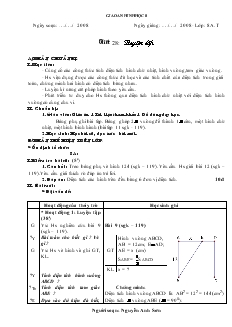 Giáo án Hình học 8 năm học 2008- 2009 Tiết 28: Luyện tập