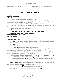 Giáo án Hình học 8 năm học 2008- 2009 Tiết 29: Diện tích tam giác