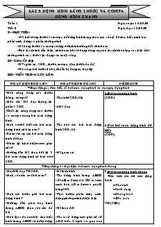 Giáo án Hình học 8 năm học 2008- 2009 Tiết 8 Bài 5 Dựng hình bằng thước và compa dựng hình thang