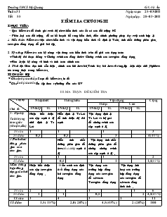 Giáo án Hình học 8 năm học 2010 – 2011 Tuần 31 Tiết 55 Kiểm tra chương III