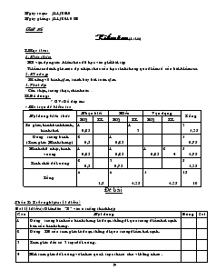 Giáo án Hình học 8 năm học 2011- 2012 Tiết 25 Kiểm tra (1tiết)