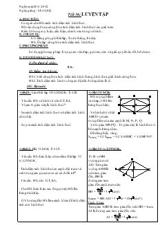 Giáo án Hình học 8 năm học 2011- 2012 Tiết 36 Luyện Tập