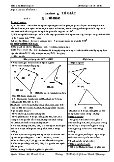 Giáo án Hình học 8 Năm học 2011 - 2012 Trường THCS Phan Đình Phùng