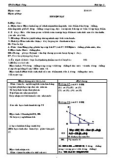 Giáo án Hình học 8 Tiết 19 Luyện Tập