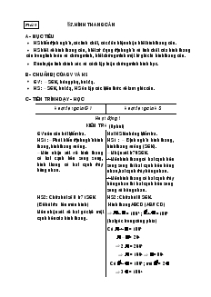 Giáo án Hình học 8 Tiết 3 Hình thang cân