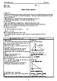 Giáo án Hình học 8 Tiết 31 Diện tích tam giác