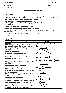 Giáo án Hình học 8 Tiết 34 Diện tích hình thang