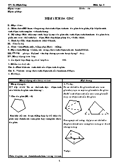 Giáo án Hình học 8 Tiết 36 Diện tích đa giác