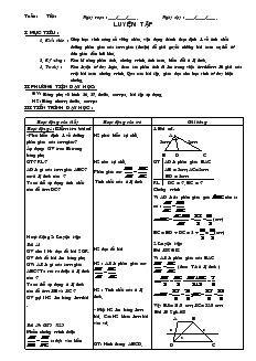Giáo án Hình học 8 tiết 41 Luyện tập