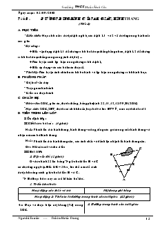 Giáo án Hình học 8 Tiết 5 Đường trung bình của tam giác, hình thang (tiết 1)