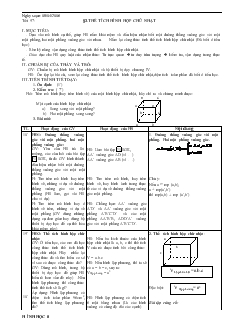Giáo án Hình học 8 Tiết 57 Bài 3 Thể tích hình hộp chữ nhật