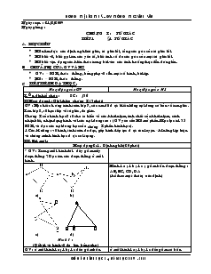 Giáo án Hình học 8 Trường THCS Vĩnh Yên