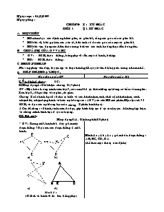 Giáo án Hình học 8 từ tiết 1 đến tiết 4 năm học 2008- 2009