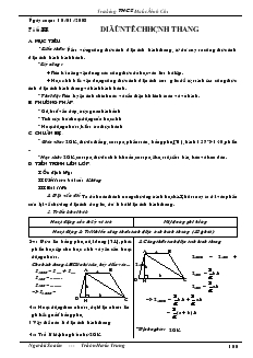 Giáo án Hình học 8 từ tiết 33 đến tiết 36