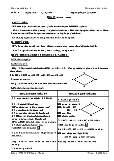 Giáo án Hình học 8 từ tuần 10 đến tuần 12