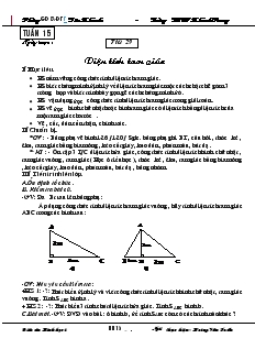 Giáo án Hình học 8 Tuần 15 Tiết 29 Diện tích tam giác Trường THCS Khánh Trung