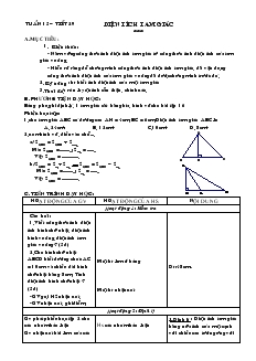Giáo án Hình học 8 Tuần 15 Tiết 29 Diện tích tam giác