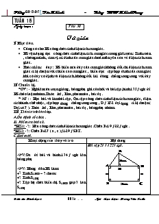 Giáo án Hình học 8 Tuần 16 Tiết 30 Trường THCS Khánh Trung