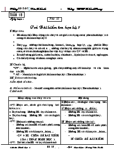 Giáo án Hình học 8 Tuần 18 tiết 32 Trả bài kiểm tra học kỳ 1 Trường THCS Khánh Trung