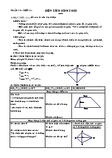 Giáo án Hình học 8 Tuần 19 Tiết 34 Diện tích hình thoi