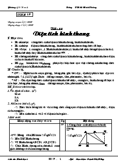 Giáo án Hình học 8 Tuần 19 Trường THCS Ninh Thắng