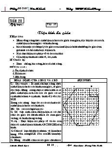 Giáo án Hình học 8 Tuần 20 Tiết 35 Diện tích đa giác Trường THCS Khánh Trung