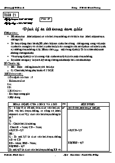 Giáo án Hình học 8 Tuần 21 Trường THCS Ninh Thắng