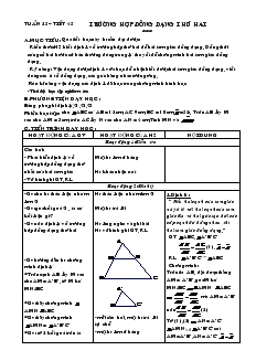 Giáo án Hình học 8 Tuần 24 Tiết 45 Trường hợp đồng dạng thứ hai