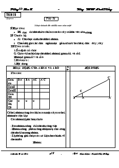 Giáo án Hình học 8 Tuần 28 Trường THCS Ninh Thắng