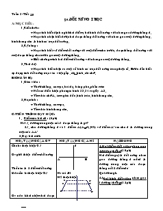 Giáo án Hình học 8 Tuần 5 Tiết 10 Đối xứng trục