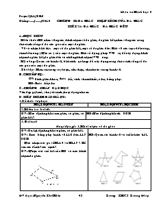 Giáo án Hình học lớp 8 - Chương II