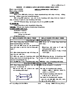 Giáo án Hình học lớp 8 - Chương IV