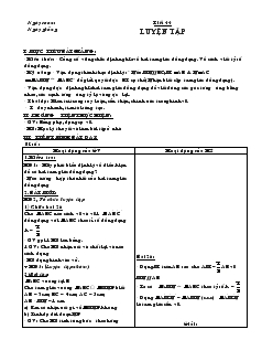 Giáo án Hình học lớp 8 - Tiết 44: Luyện tập