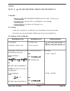 Giáo án lớp 10 cơ bản học kỳ 2