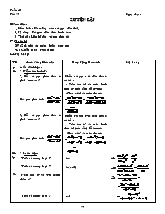 Giáo án môn Đại số lớp 8 - Tiết 25: Luyện tập