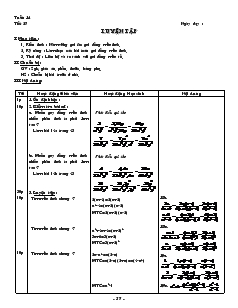 Giáo án môn Đại số lớp 8 - Tiết 27: Luyện tập