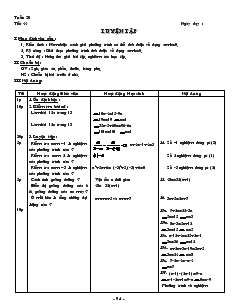 Giáo án môn Đại số lớp 8 - Tiết 44: Luyện tập