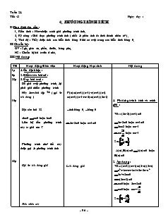 Giáo án môn Đại số lớp 8 - Tiết 45: Phương trình tích